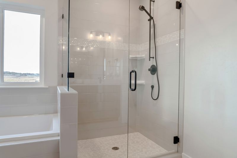 Sleek Black Framed Shower Enclosure
